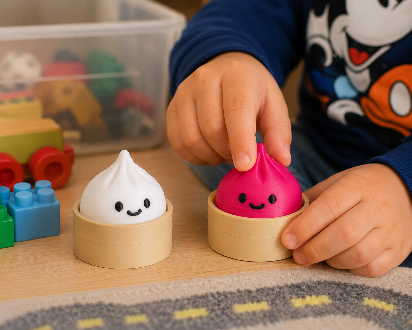 Cute Dumpling Clicker – 3D Printed Fidget Toy