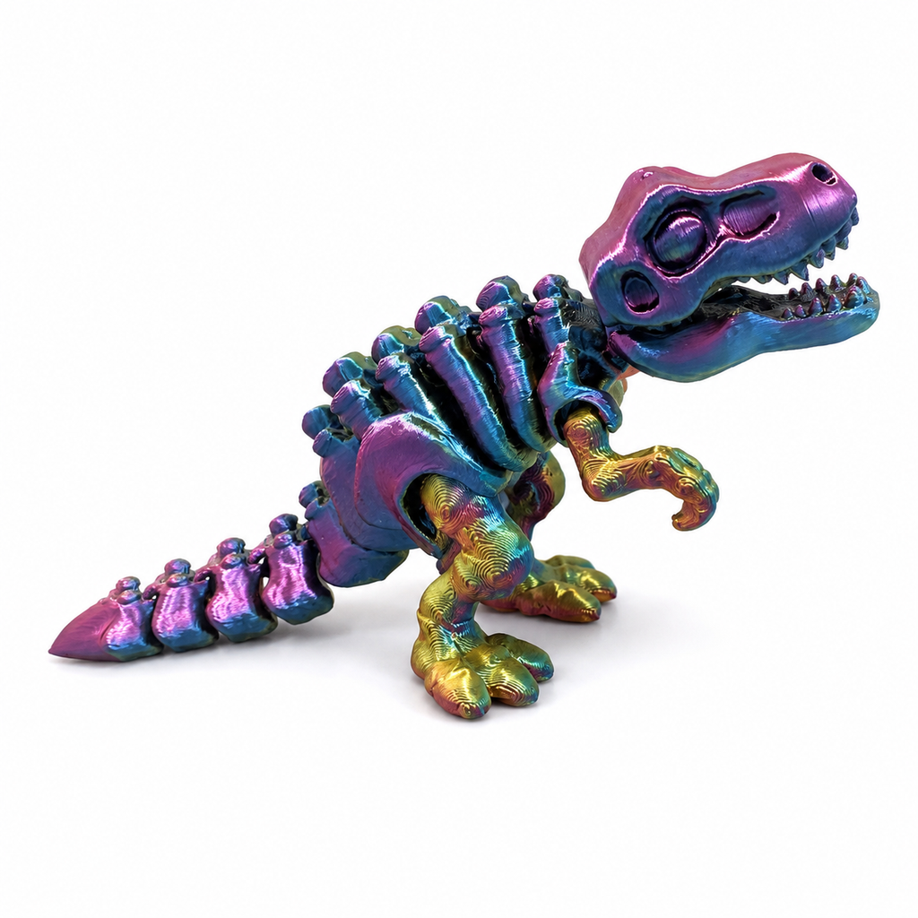 Articulated Skeleton T-Rex – 3D Printed Dinosaur Fidget Toy
