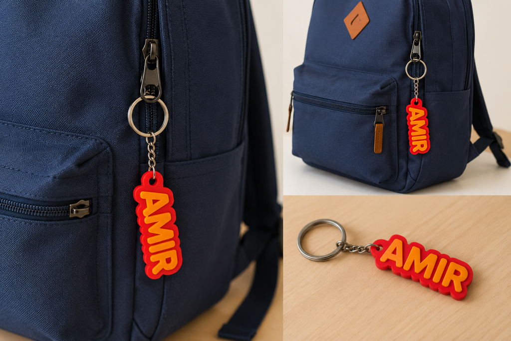 Personalized 3-Piece Backpack Tag Set