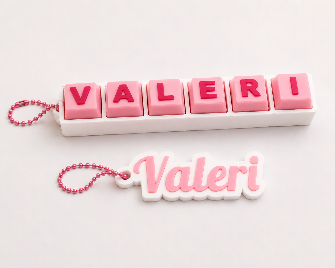 Personalized Name Clicker + Matching Name Tag